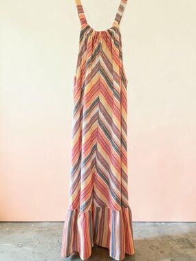 NWT Beachsissi Multi-Color Cover ip. Ruffle hem.knee length.Not a true large